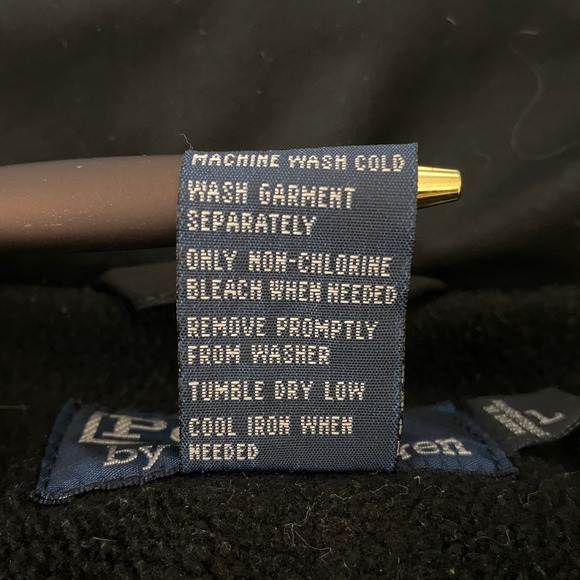 Vtg Y2K Polo by Ralph Lauren Mens Jacket L Stowable Hood Fleece Lining Red Pony - Picture 11 of 11